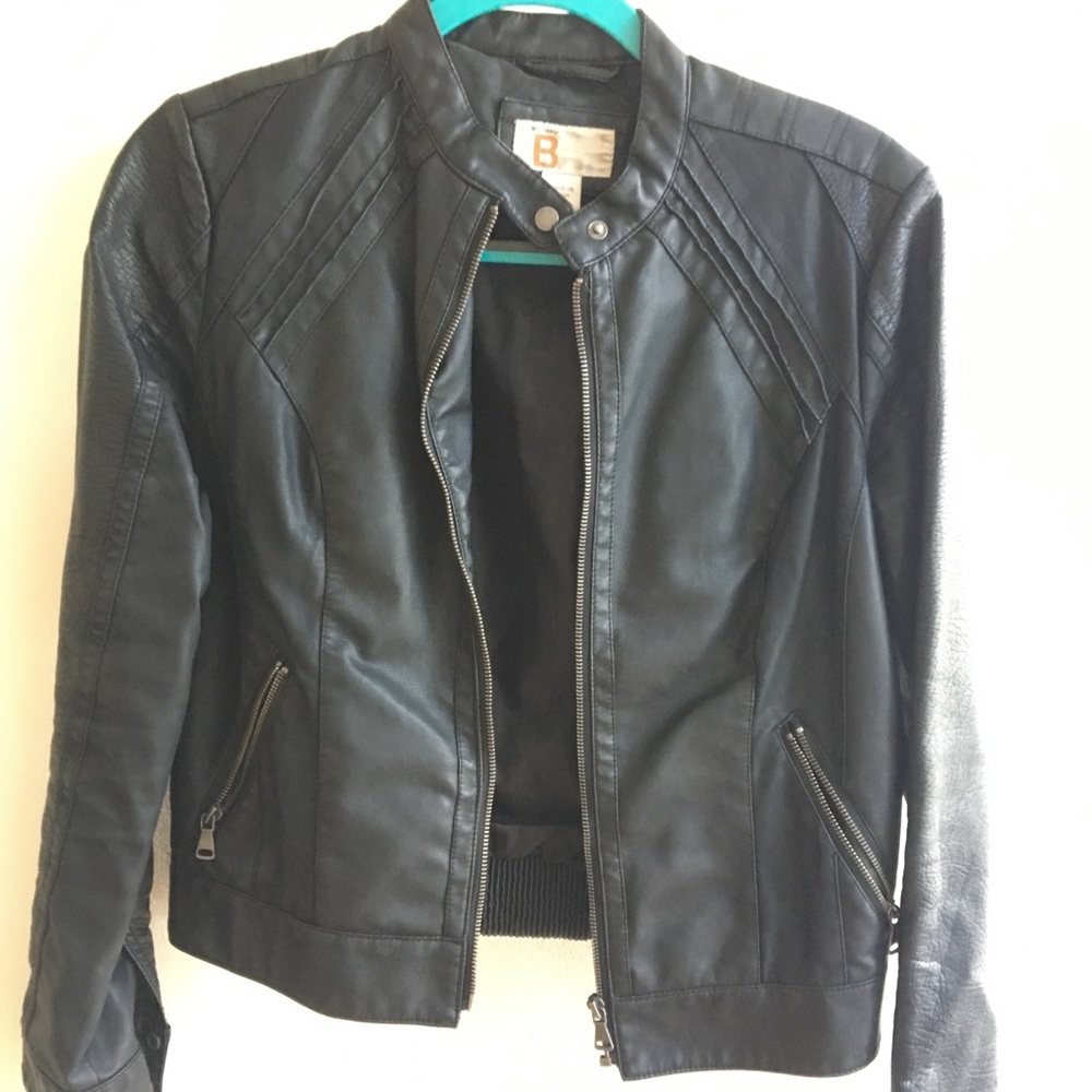 Faux leather black  jacket